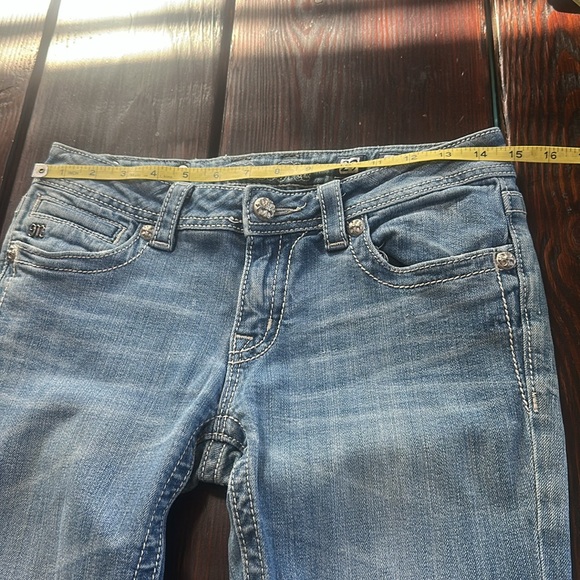 Miss Me Denim Boot Cut Jeans with Silver Embroidery - Picture 8 of 15